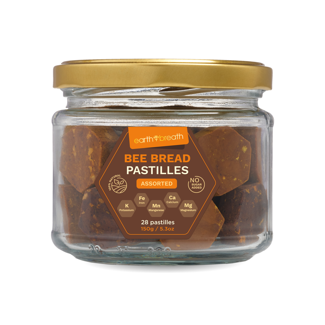 Assorted Bee Bread Pastilles 150g in Paper Pouch Earthbreath