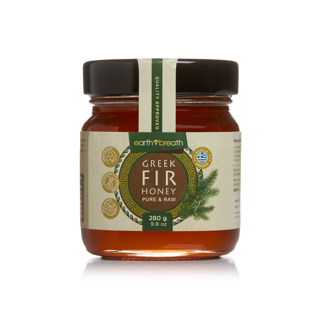 Organic Raw Greek Fir Honeydew Honey Earthbreath