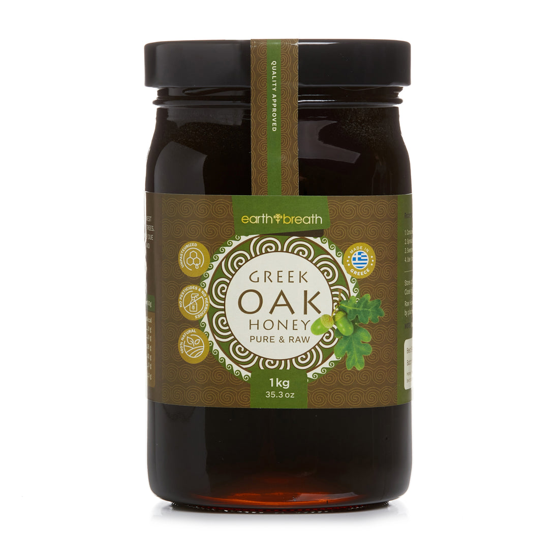 Organic Raw Greek Oak Honey Earthbreath