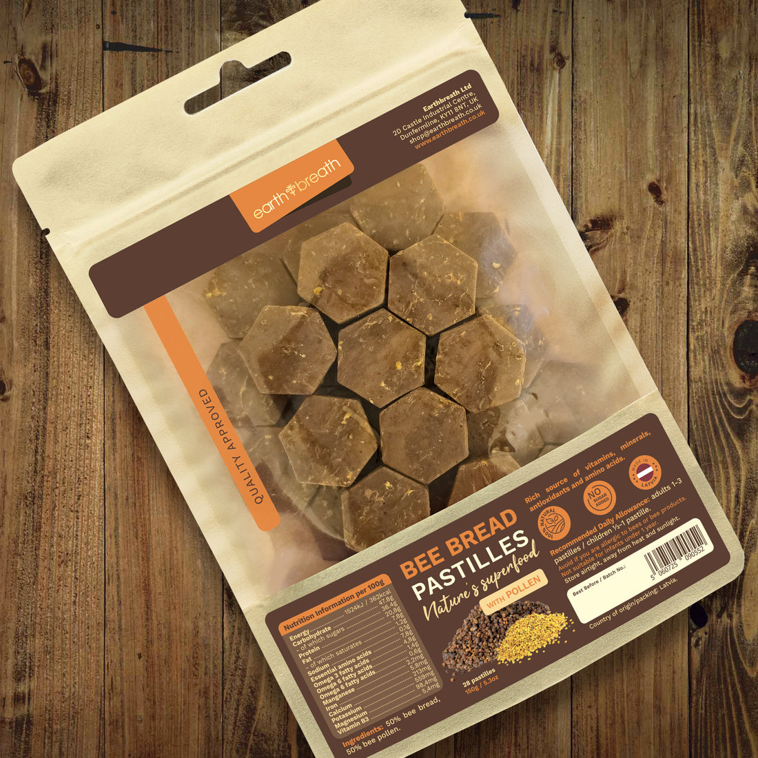 Bee Bread and Bee Pollen Pastilles 150g