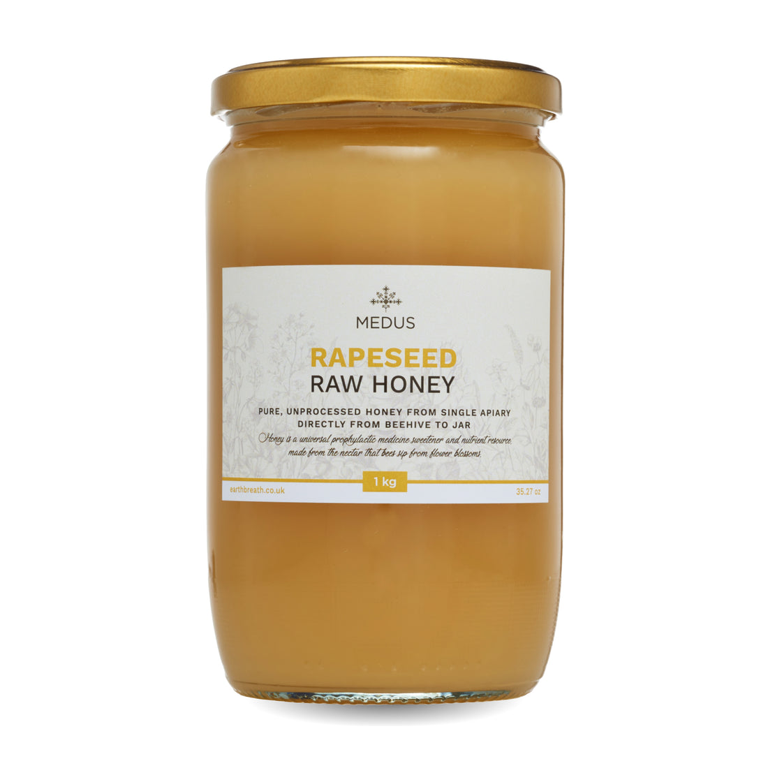 Raw Rapeseed Honey 1kg – Earthbreath