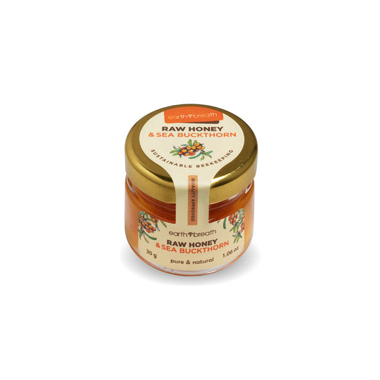 Honey with Sea Buckthorn 30g x 16 Mini Jars (Copy) Earthbreath