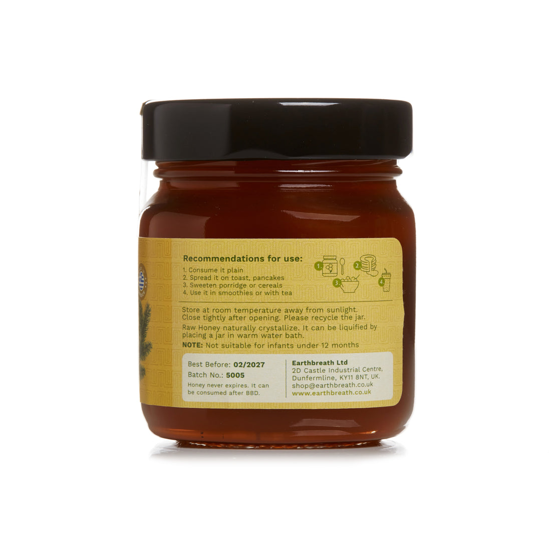 Organic Raw Vanilla Fir Honey Earthbreath