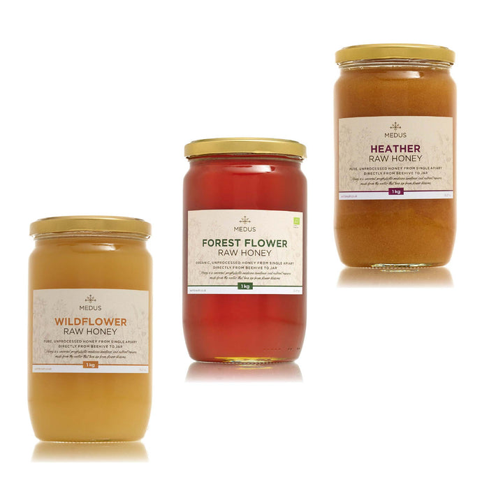 1kg Raw Honey - Wildflower | Forest | Clover | Heather | Spring | Meadow | Linden | Buckwheat Earthbreath