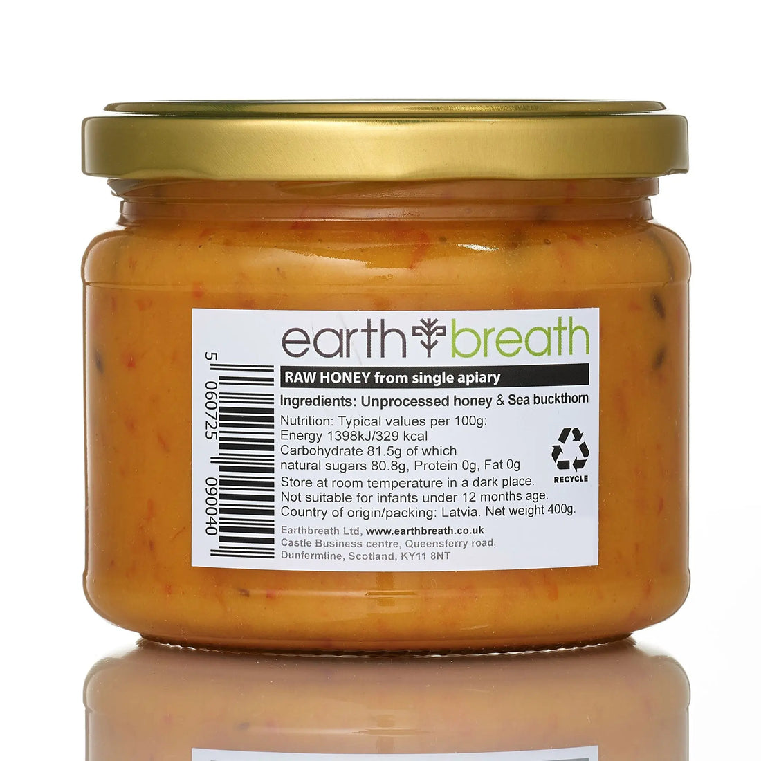 Honey with Sea Buckthorn 30g x 16 Mini Jars Earthbreath