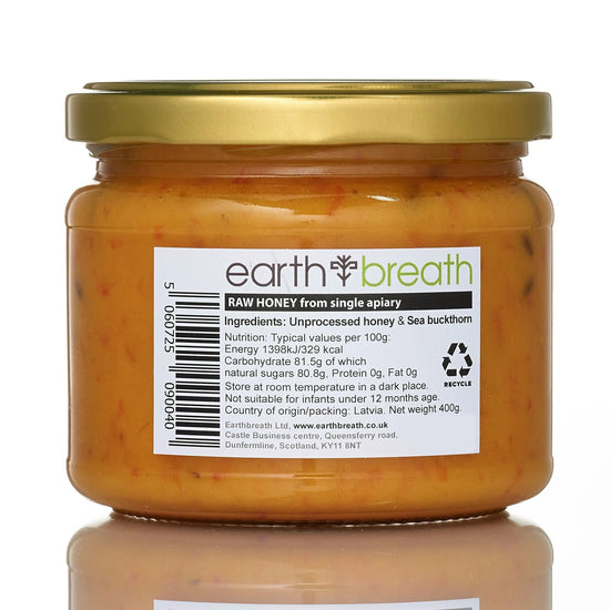 Honey with Sea Buckthorn 30g x 16 Mini Jars Earthbreath