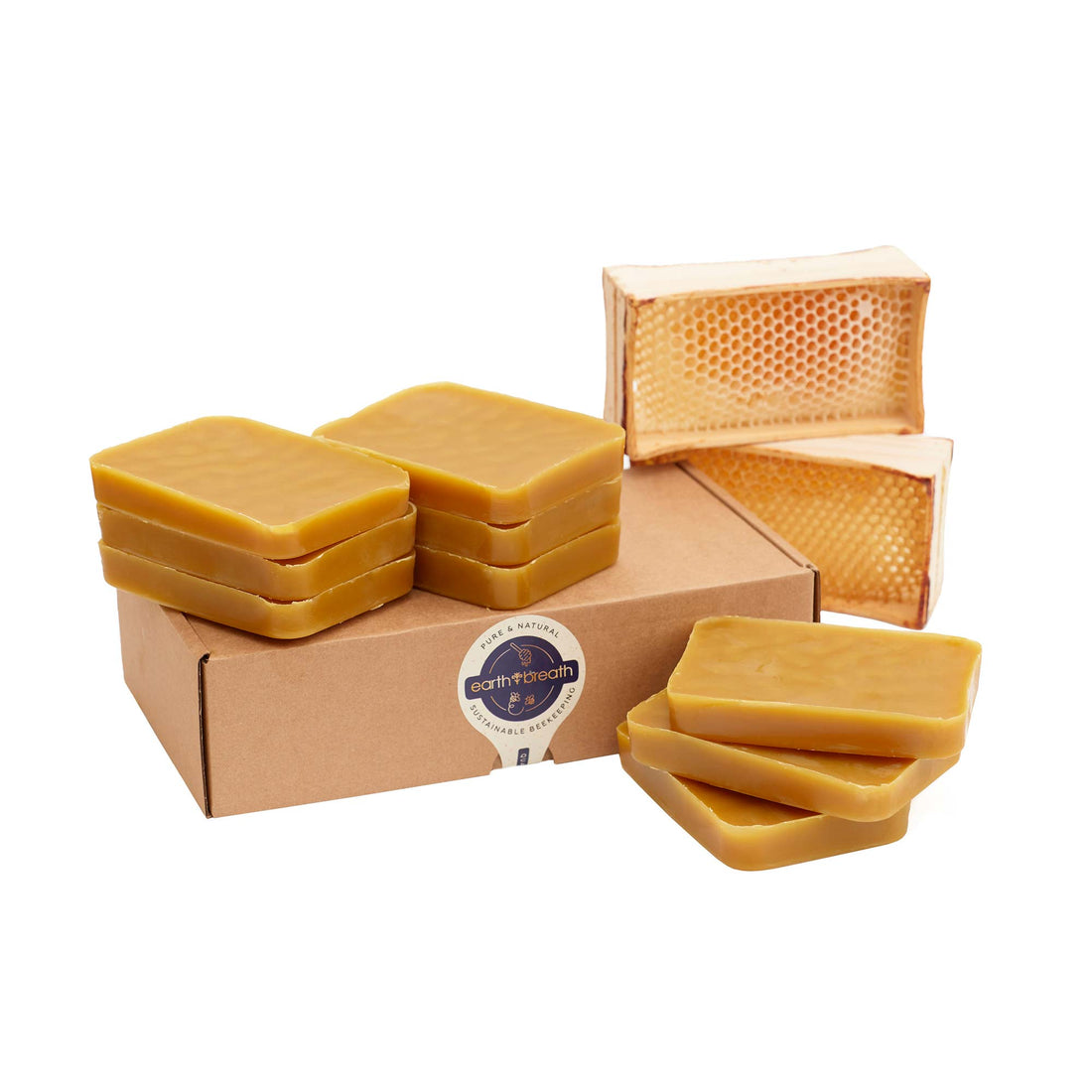 Organic Beeswax Blocks Earthbreath