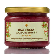 Load image into Gallery viewer, Honey with Cranberries 30g x 16 Mini Jars Earthbreath