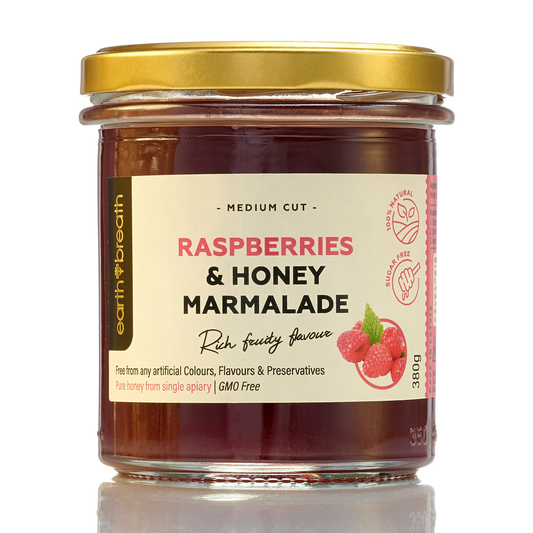 Raspberries & Honey Marmalade 380g – Earthbreath