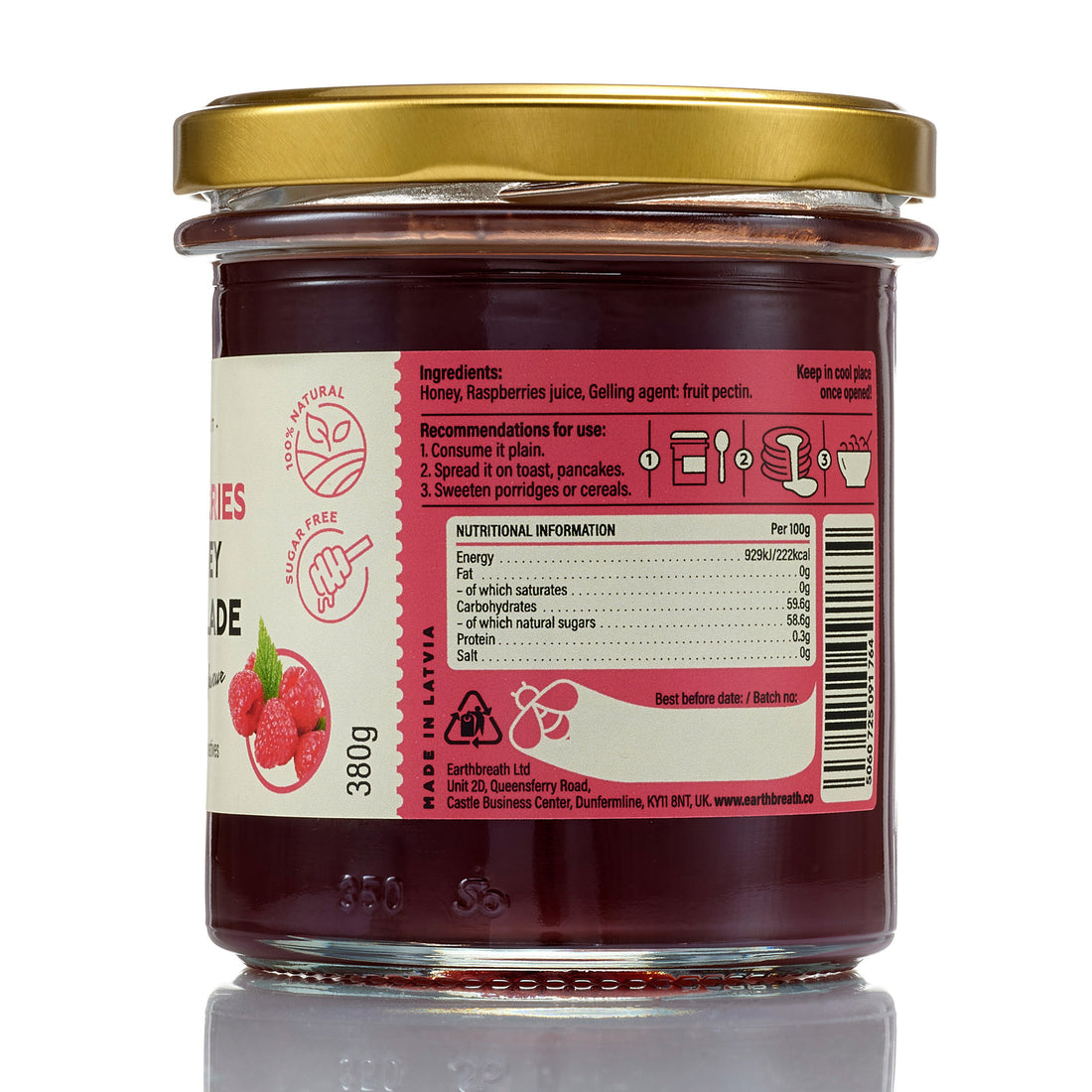 Raspberries-Honey Marmalade Earthbreath