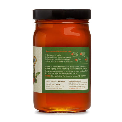 Set of 3 Organic Raw Greek Arbutus Floral Honey Earthbreath