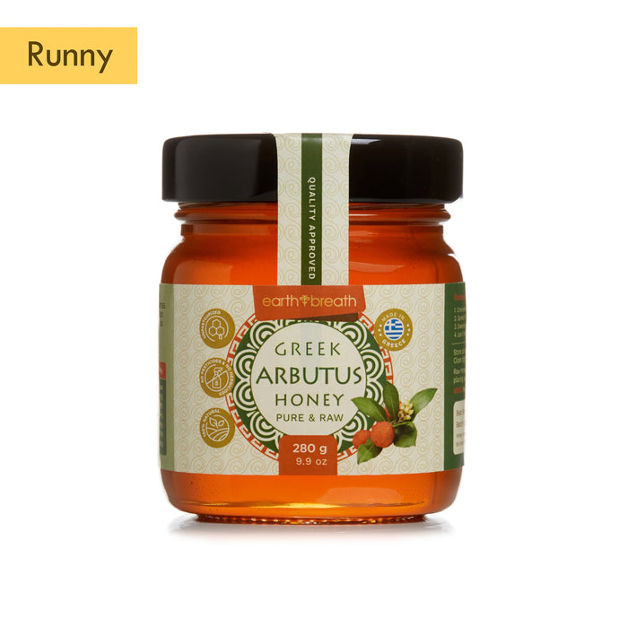 Organic Raw Greek Arbutus Honey Earthbreath