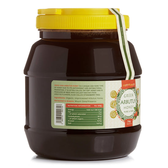 Organic Raw Greek Arbutus Floral Honey Earthbreath