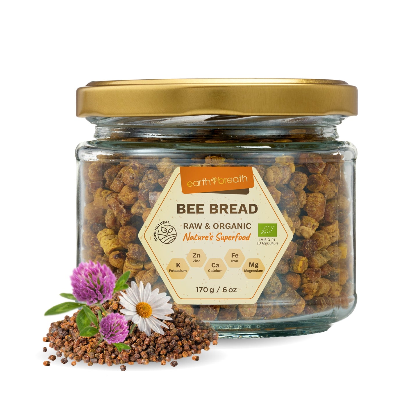 Organic Bee Bread 100g in Paper Pouch Earthbreath