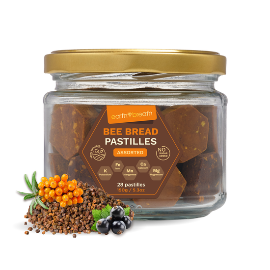 Assorted Bee Bread Pastilles 150g in Paper Pouch Earthbreath