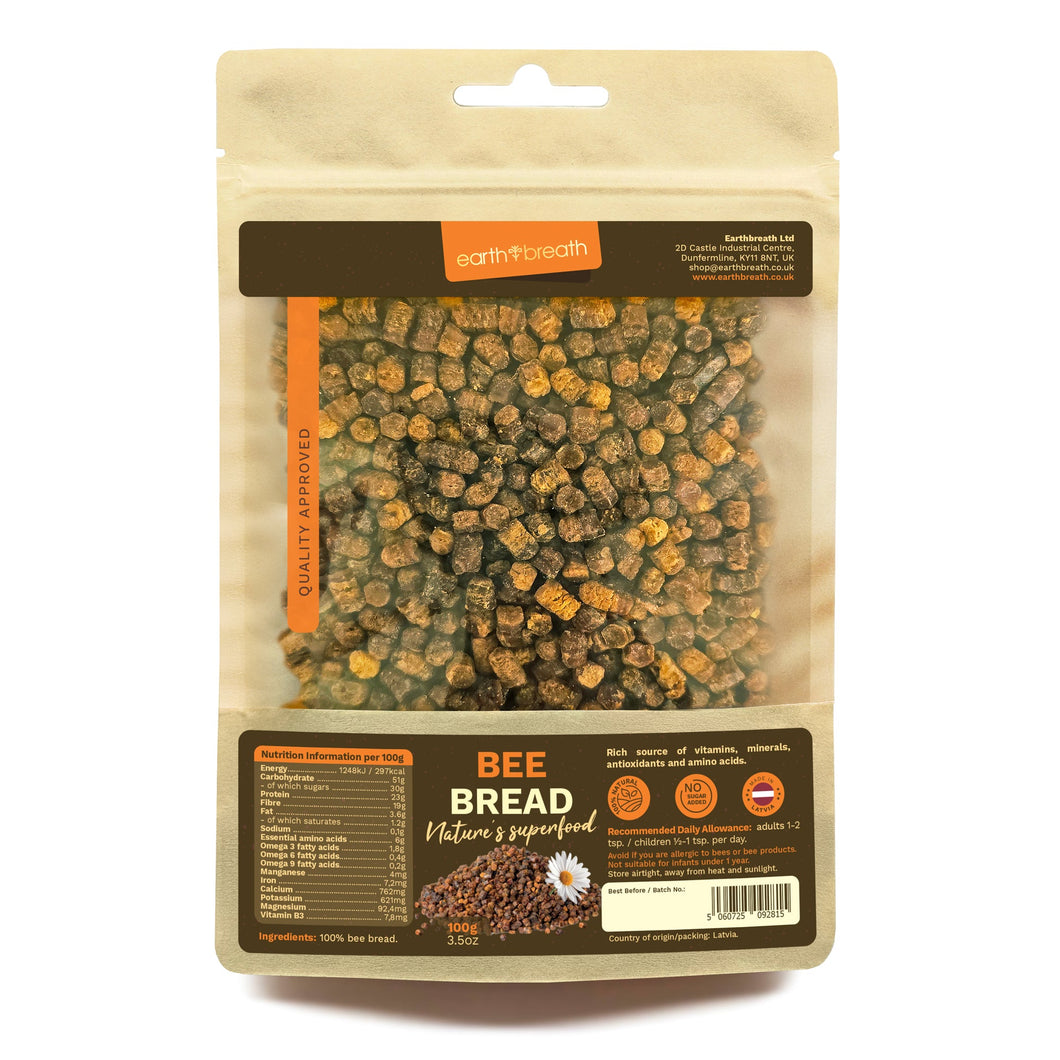 Bee Bread & Chocolate Balls 100g in Paper Pouch Earthbreath