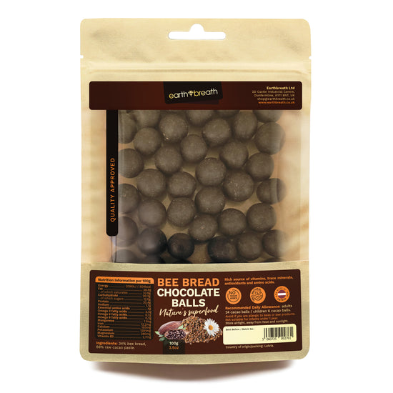 Bee Bread Chocolate Balls Unsweetened 100g