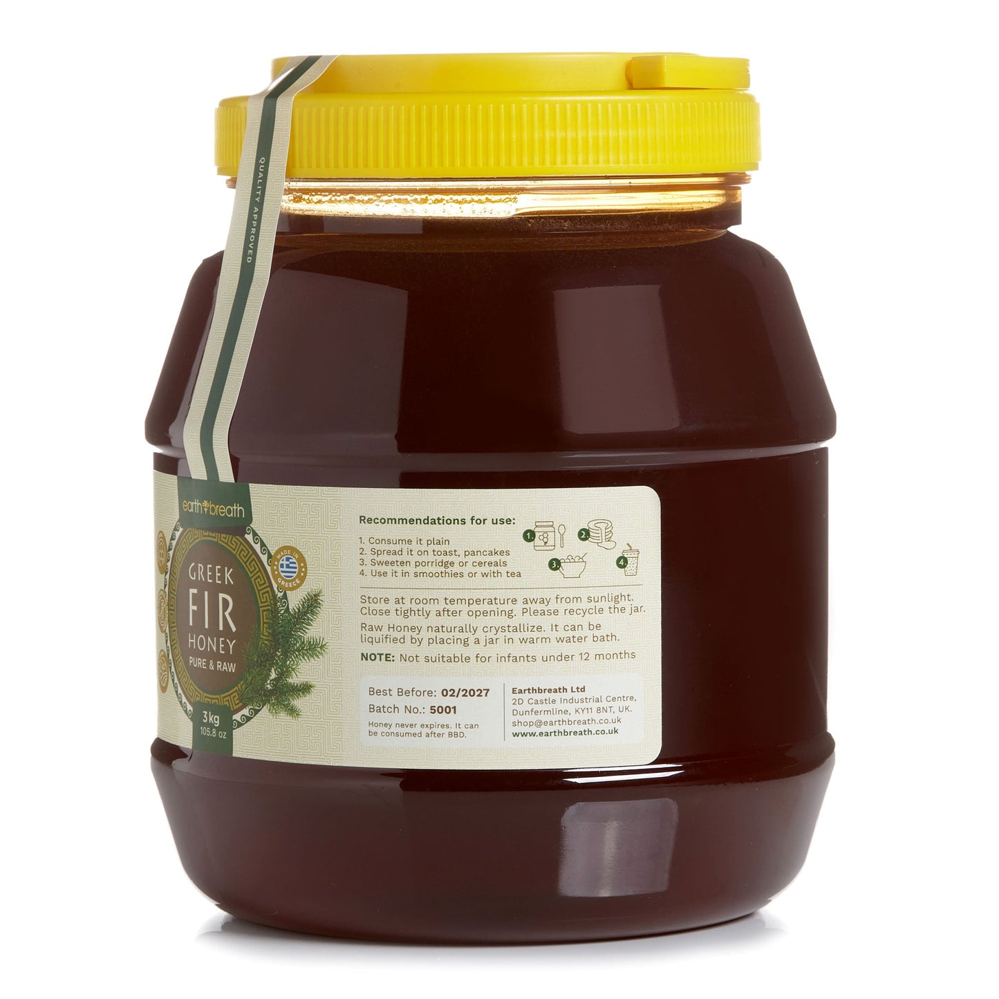 Organic Raw Greek Fir Honeydew Honey (Copy) Earthbreath