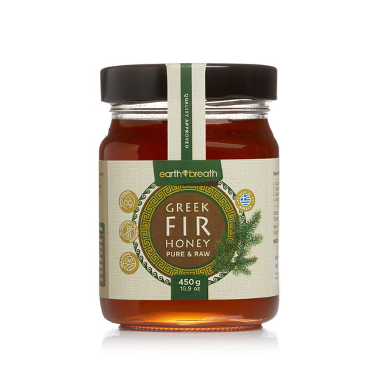 Organic Raw Greek Fir Honeydew Honey 450g Earthbreath