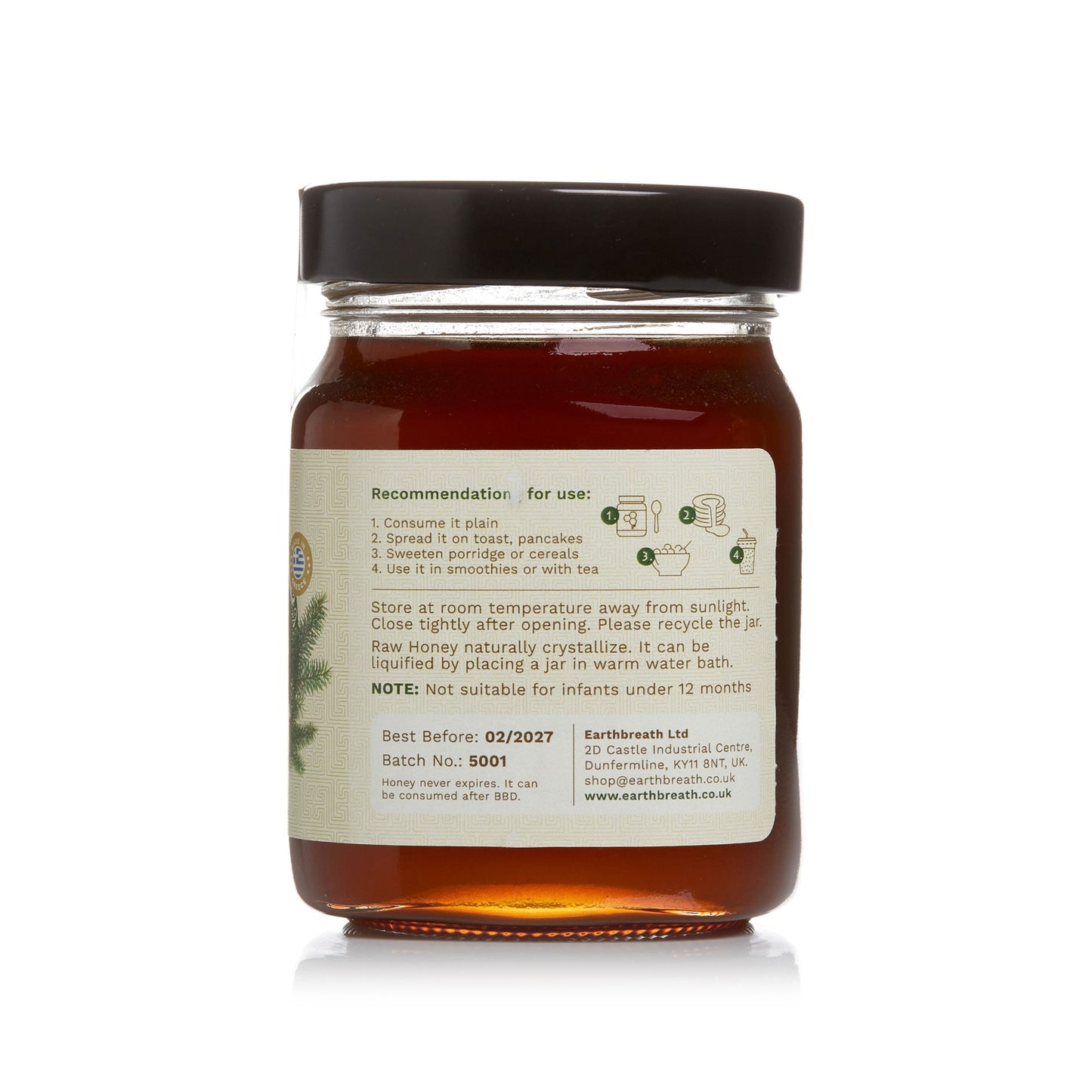 Organic Raw Greek Fir Honeydew Honey (Copy) Earthbreath