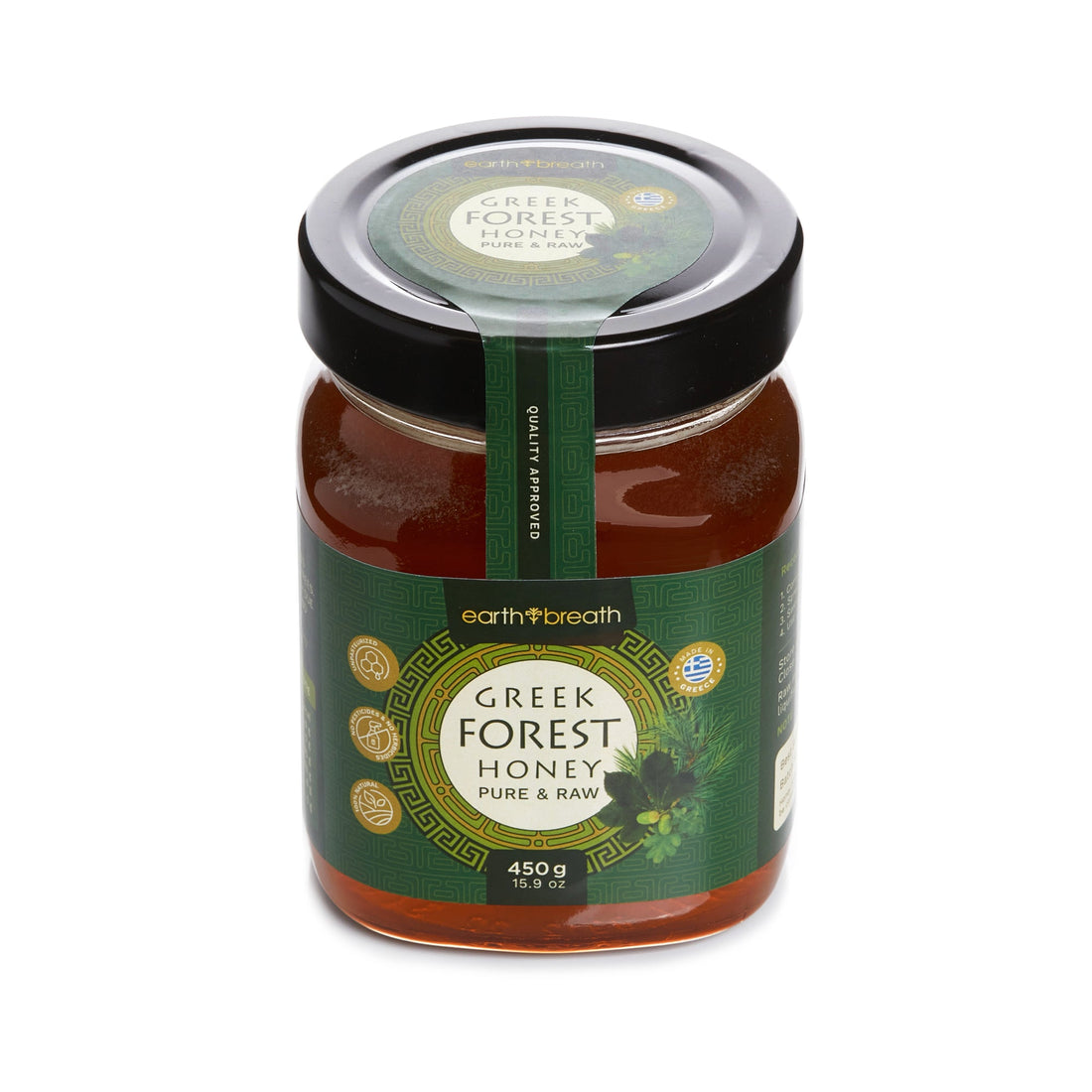 Organic Raw Greek Forest Honeydew Honey Earthbreath