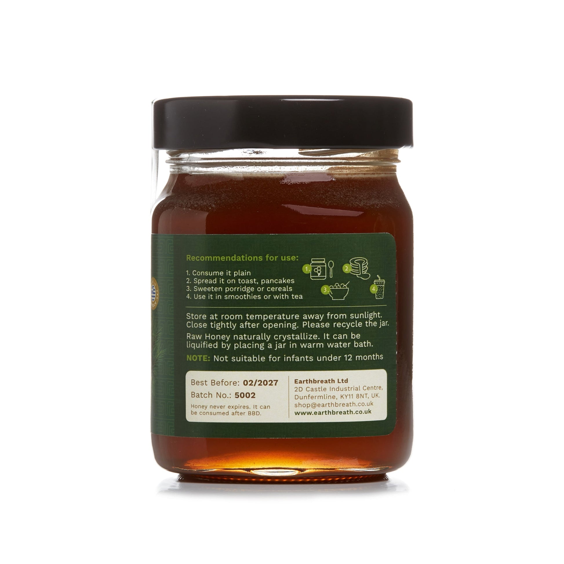 Organic Raw Greek Forest Honeydew Honey (Copy) Earthbreath