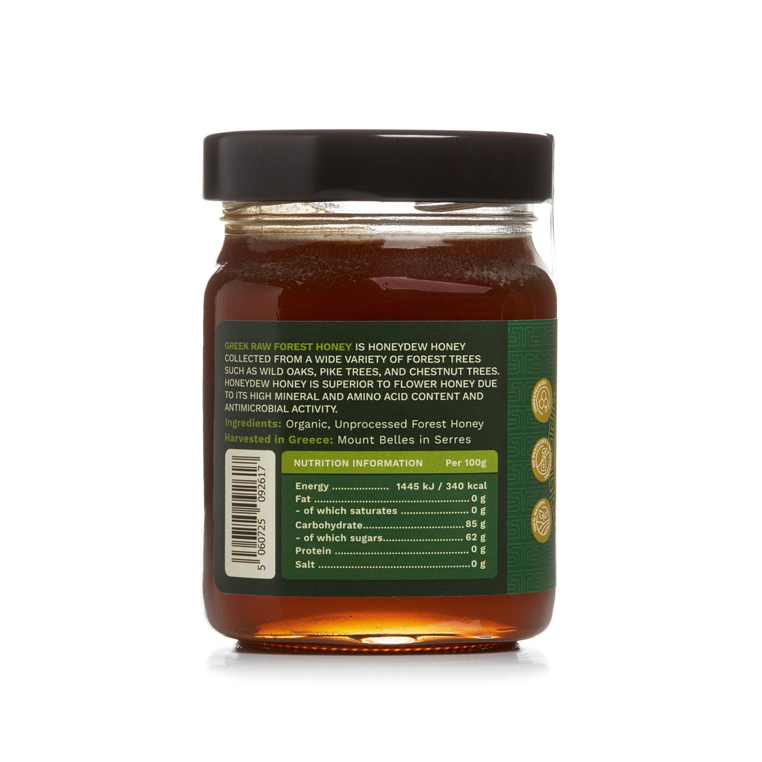 Organic Raw Greek Forest Honeydew Honey Earthbreath