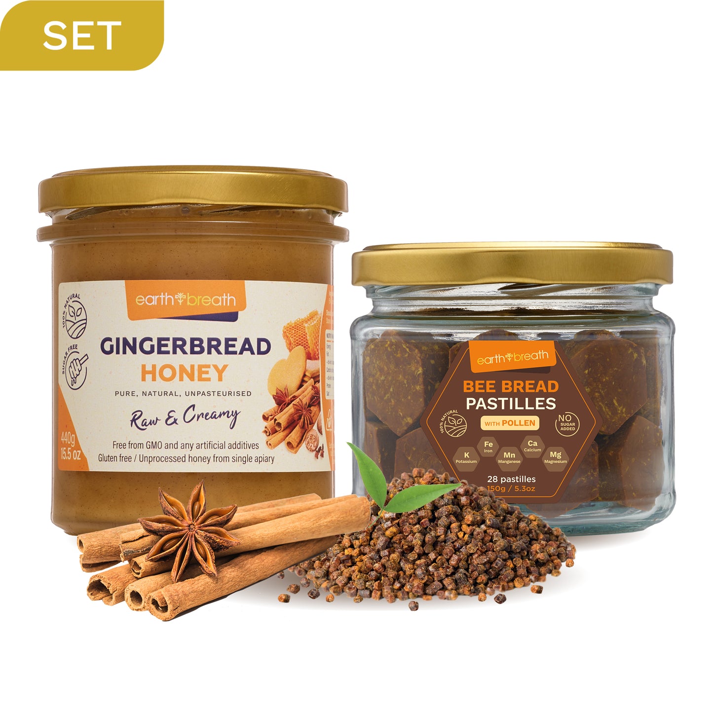 Ginger Bee Bread Honey Set