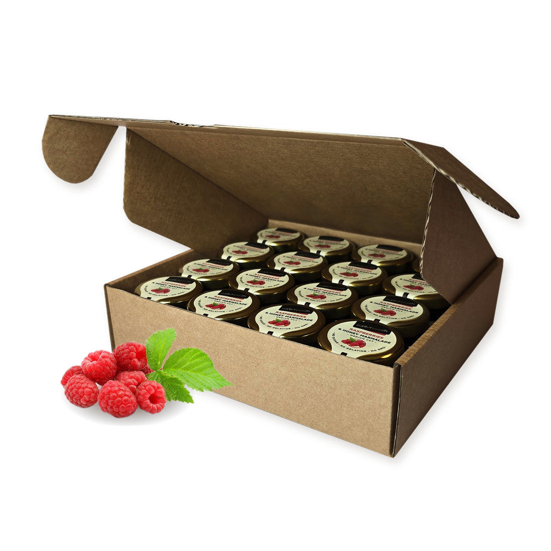 Raspberries & Honey Marmalade 30g x 16 Mini Jars