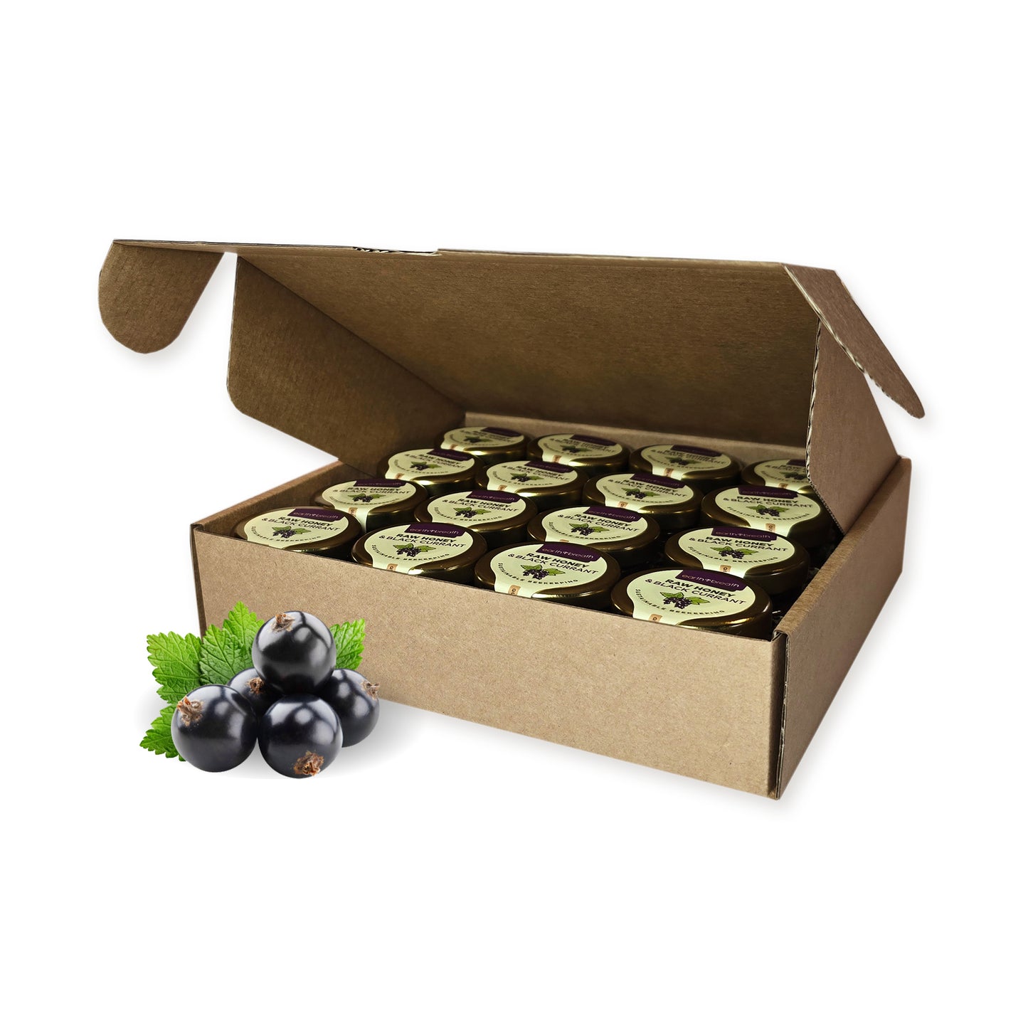 Honey with Black Currants 30g x 16 Mini Jars