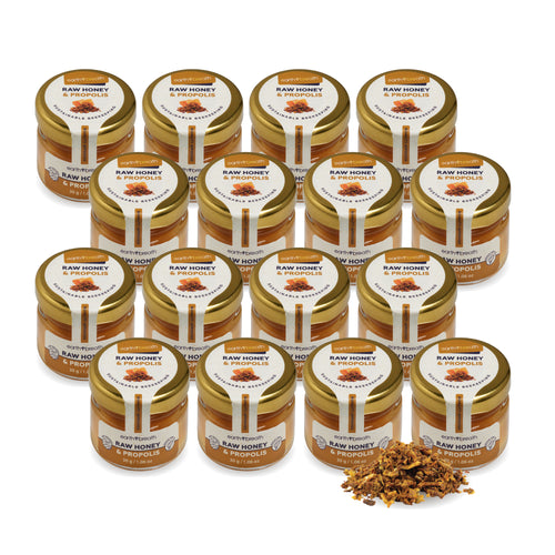 Honey with Propolis Extract 30g x 16 Mini Jars