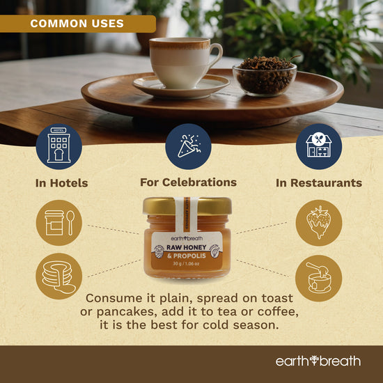 Honey with Propolis Extract 30g x 16 Mini Jars