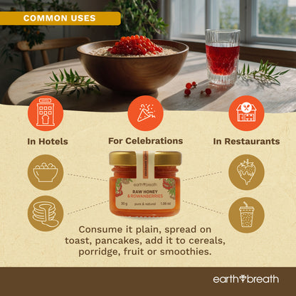 Honey with Rowan Berries 30g x 16 Mini Jars