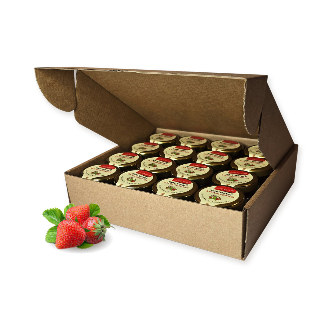 Honey with Strawberries 30g x 16 Mini Jars