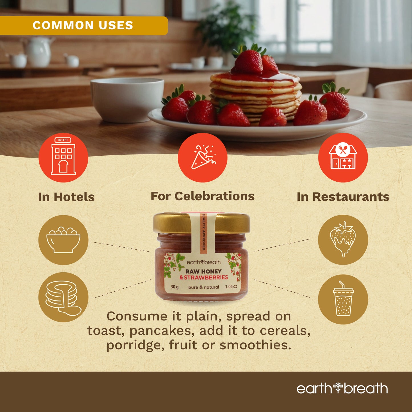 Honey with Strawberries 30g x 16 Mini Jars