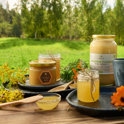 Organic Raw Meadow Flower Honey 400g - 3kg