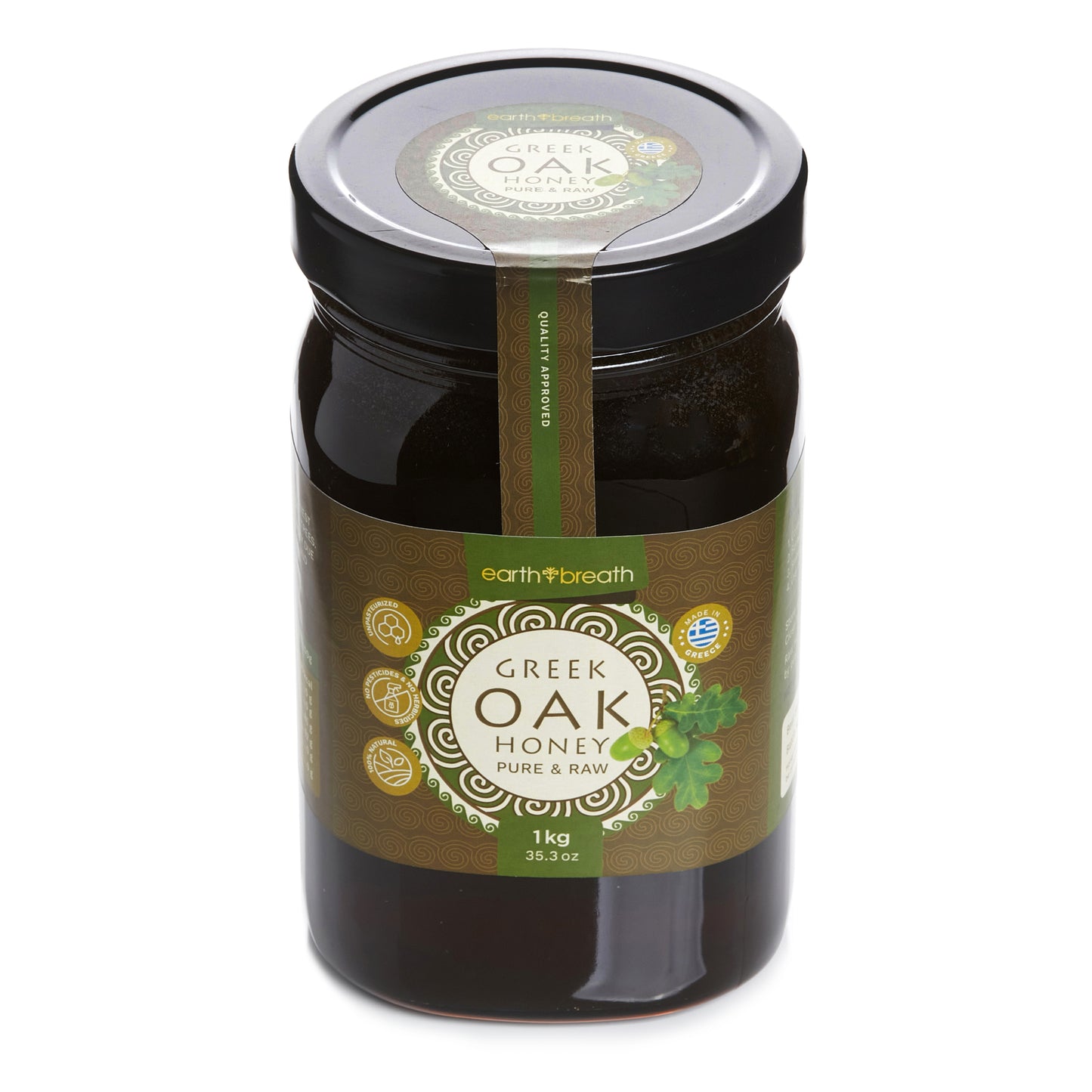 Organic Raw Greek Oak Honey Earthbreath