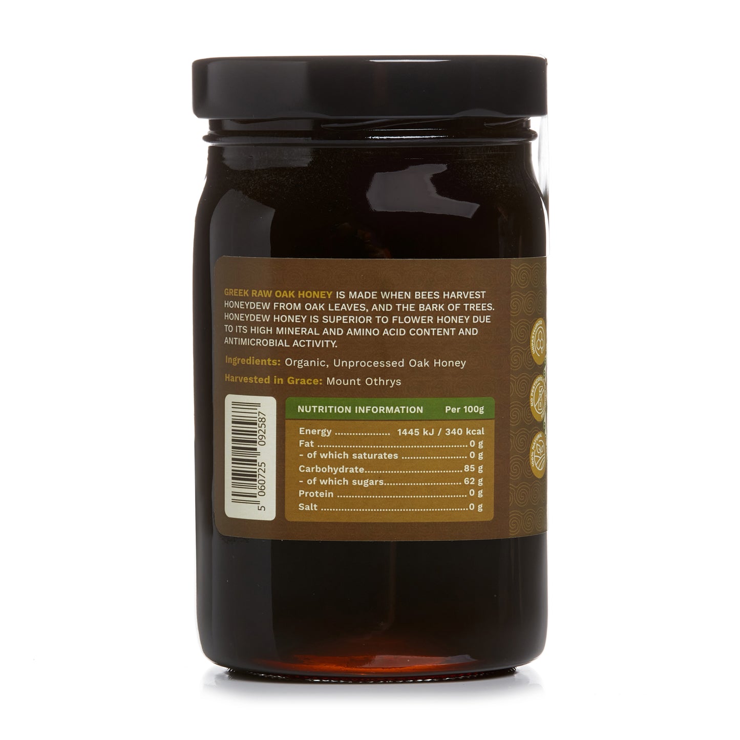 Organic Raw Greek Oak Honey Earthbreath