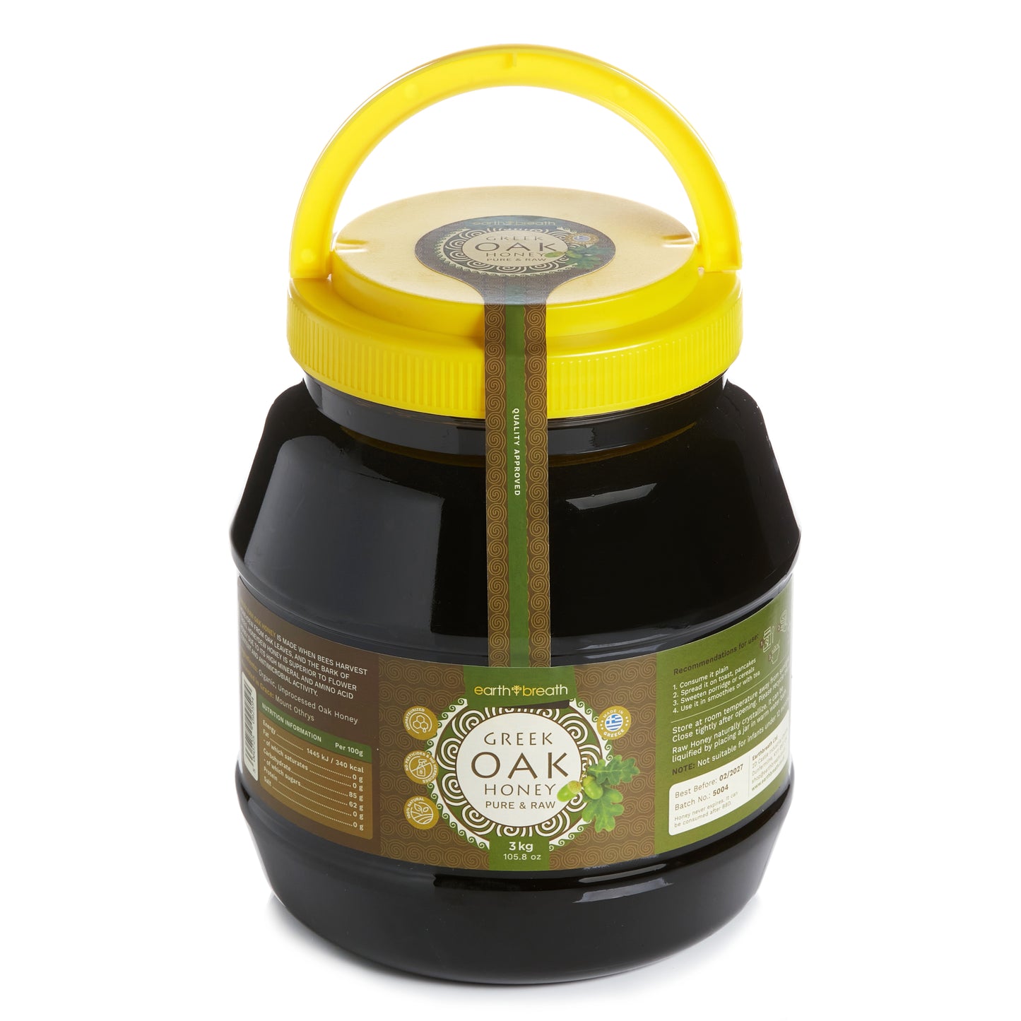 Organic Raw Greek Oak Honey Earthbreath
