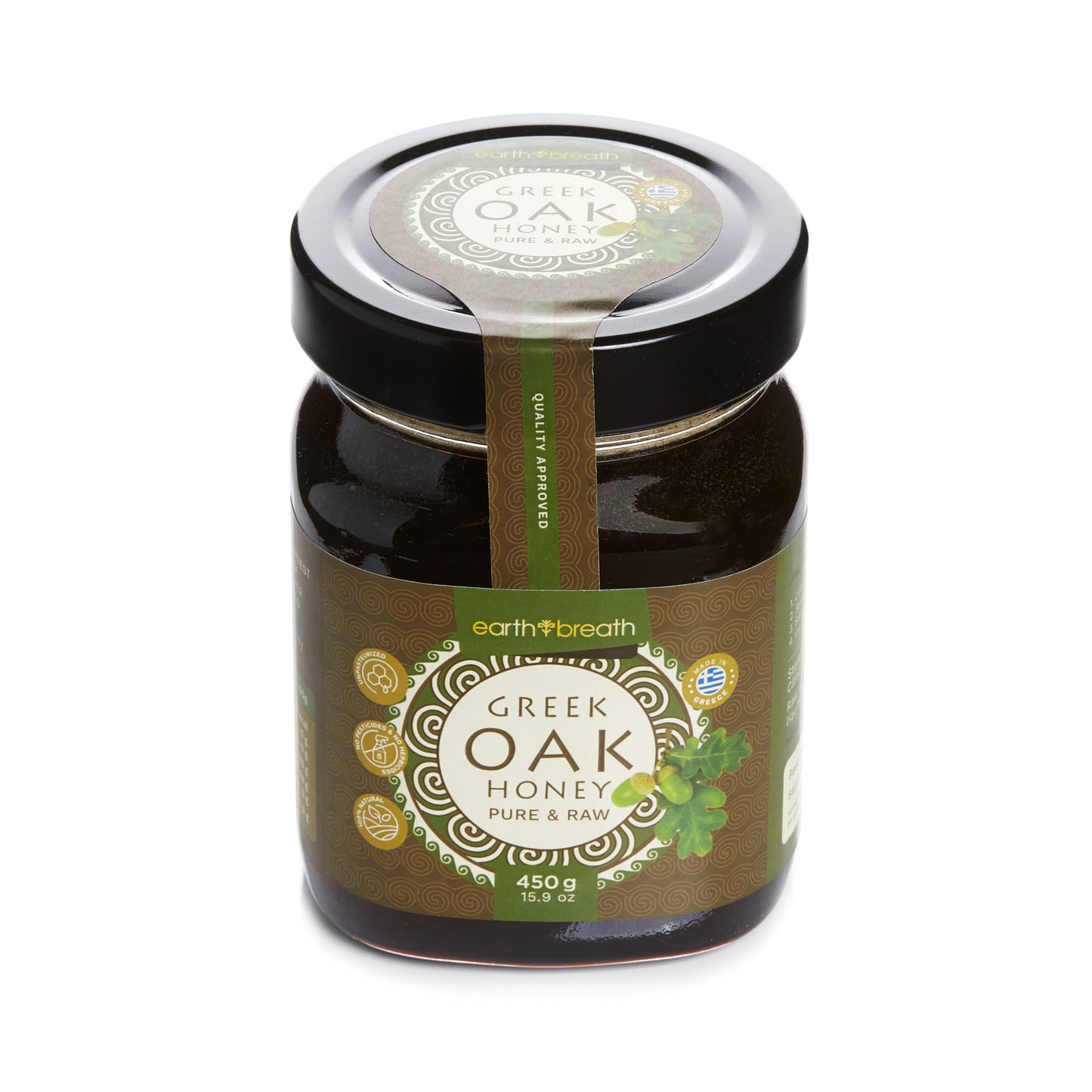 Organic Raw Greek Oak Honey Earthbreath