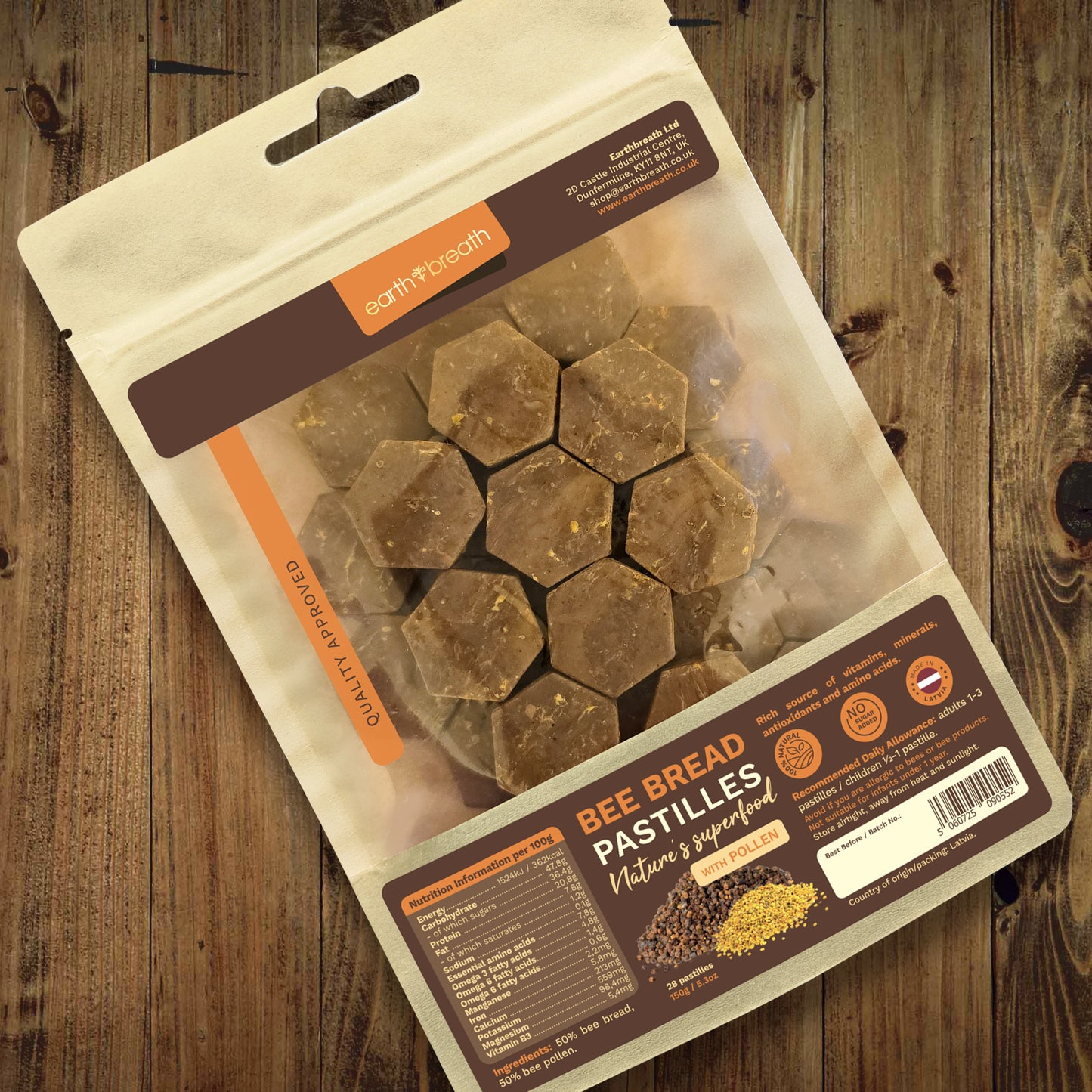 Bee Bread and Bee Pollen Pastilles 150g