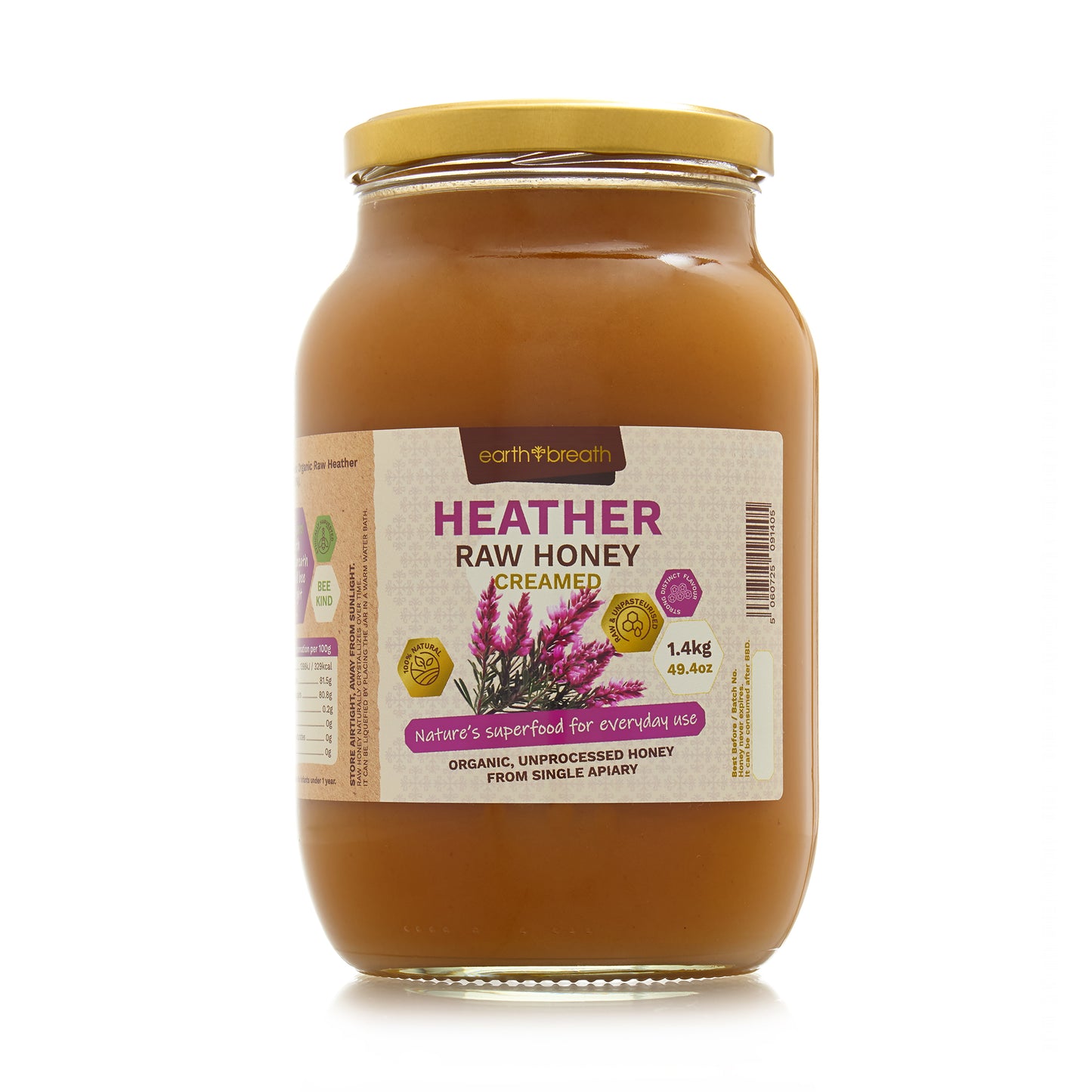Organic Raw Creamed Heather Honey 400g - 3kg