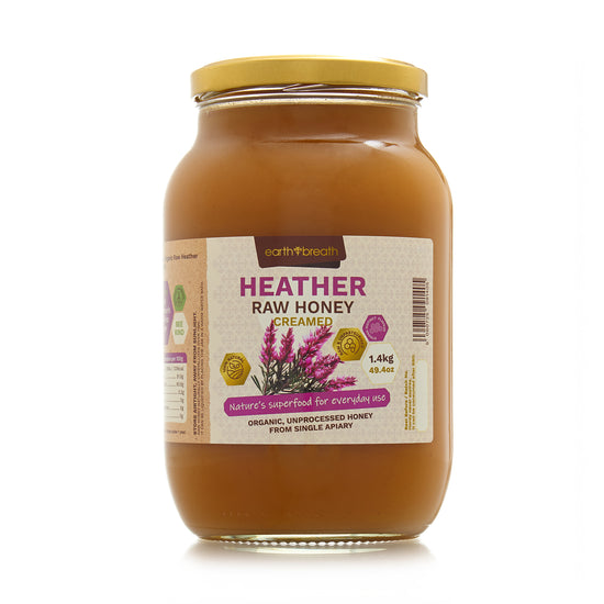 Organic Raw Creamed Heather Honey 400g - 3kg