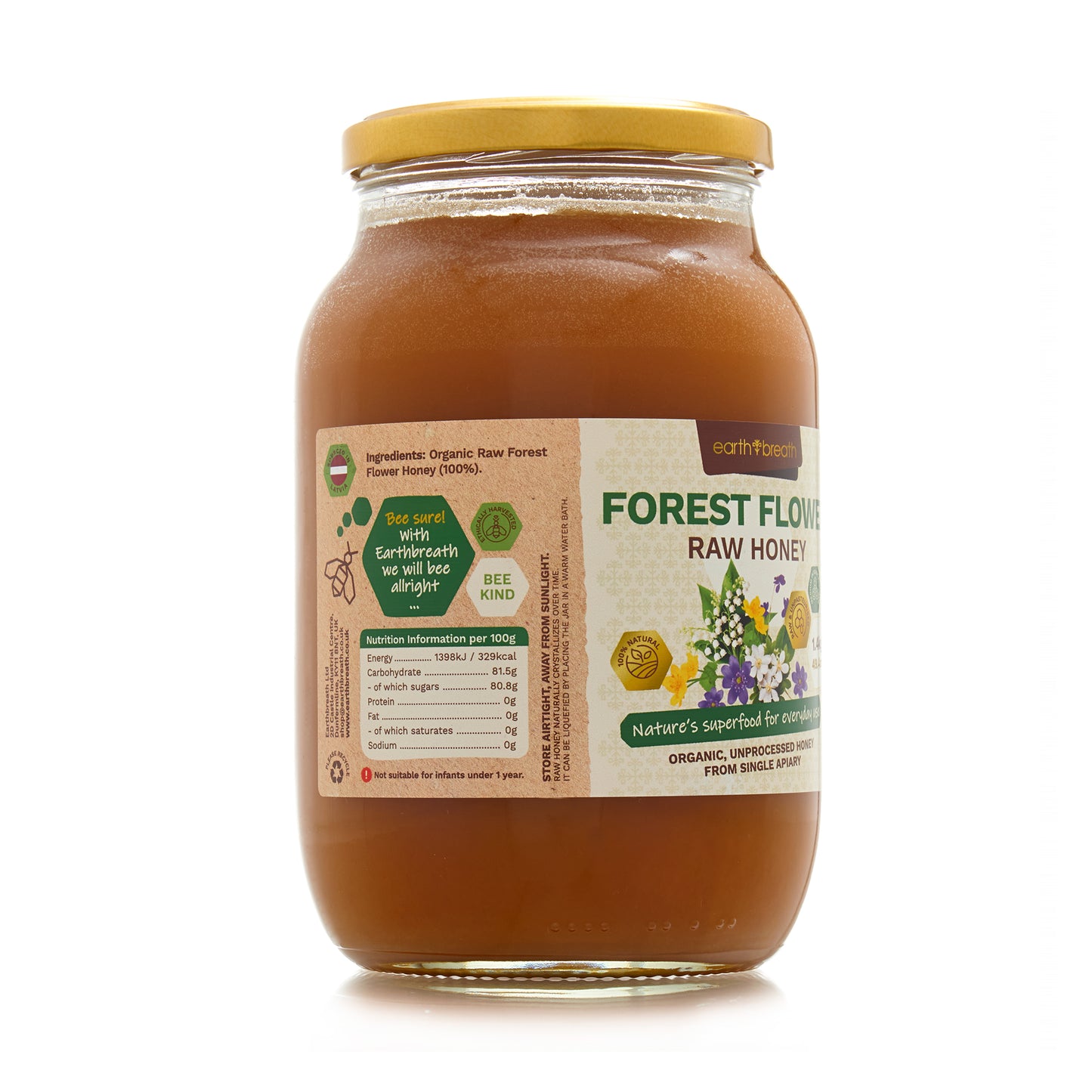 Organic Raw Forest Flower Honey 400g - 3kg