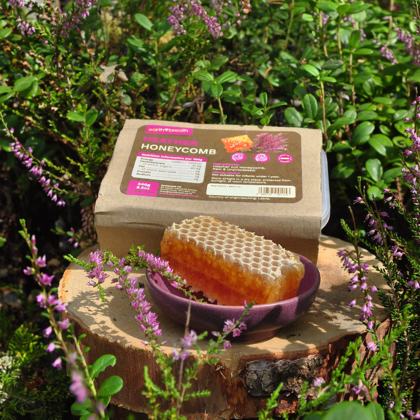 Raw Heather Cut Honeycomb 240g