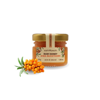 Honey with Sea Buckthorn 30g x 16 Mini Jars (Copy) Earthbreath
