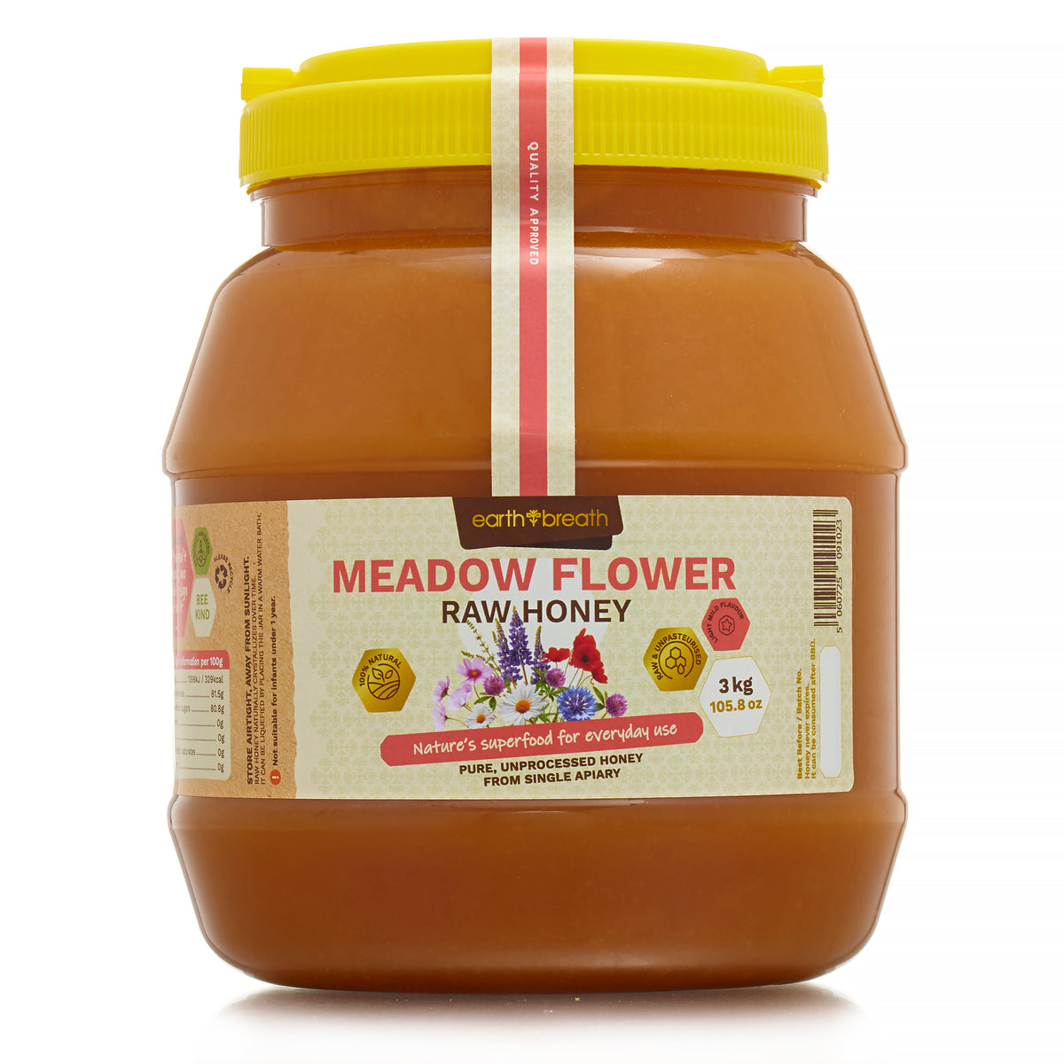 Organic Raw Meadow Flower Honey 400g - 3kg
