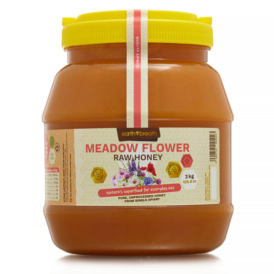Organic Raw Meadow Flower Honey 400g - 3kg