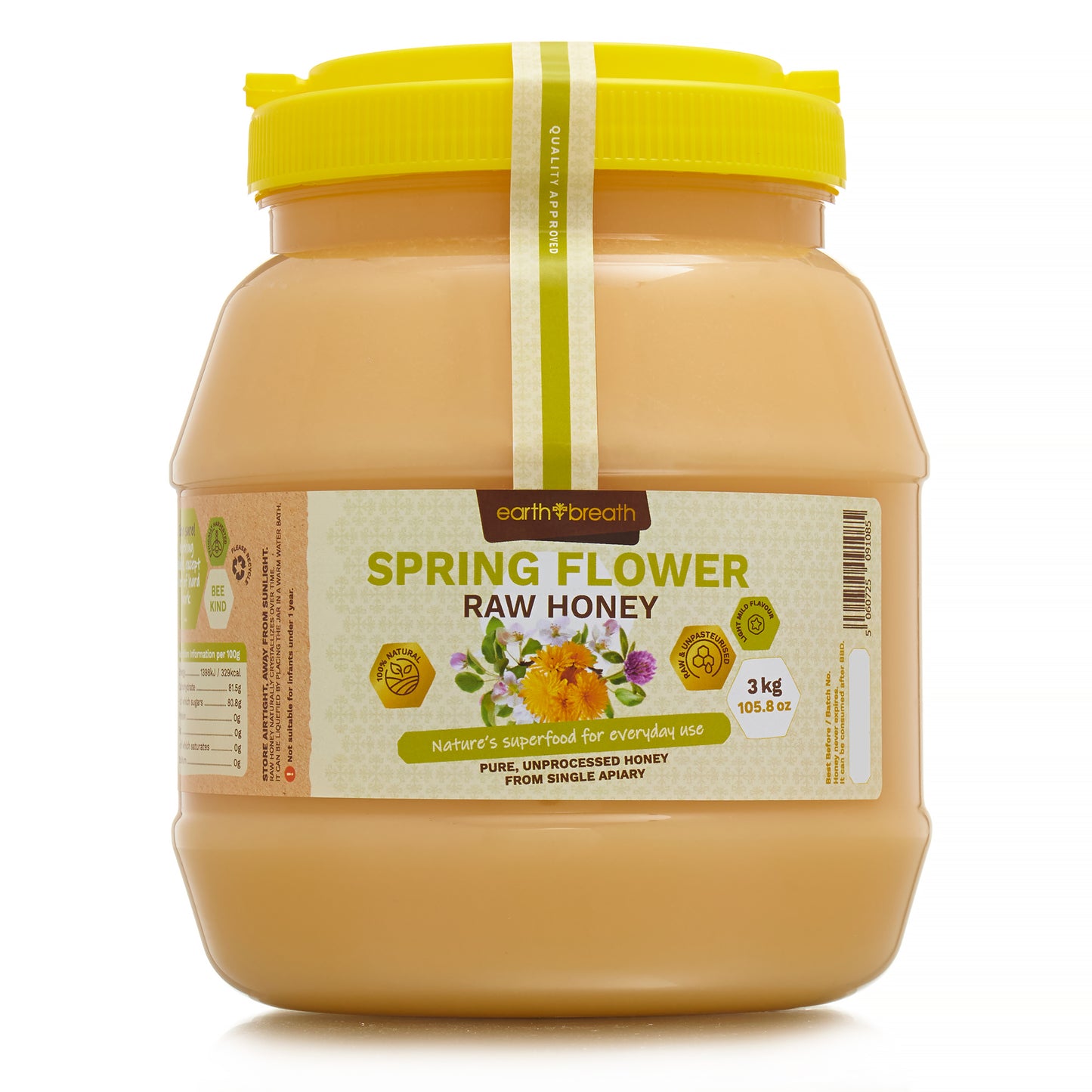 Organic Raw Spring Flower Honey 400g - 3kg