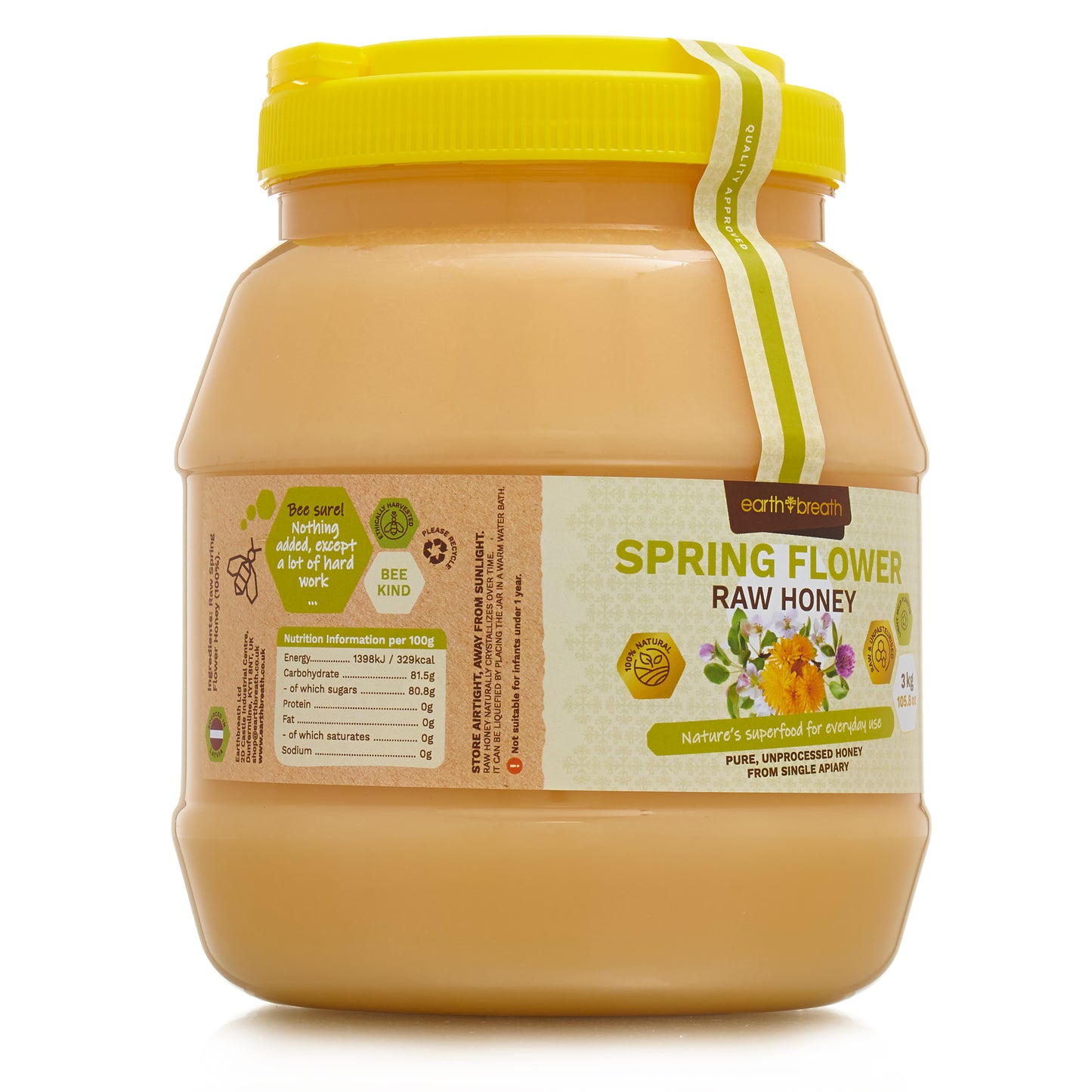 Organic Raw Spring Flower Honey 400g - 3kg